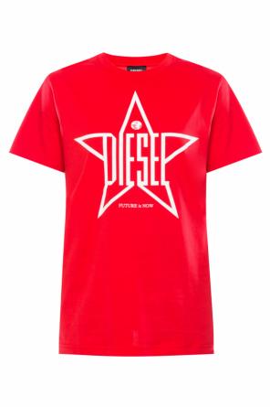 Branded star-motif t-shirt, zdjęcie 1 Branded star-motif t-shirt od Diesel